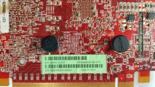 ATI Radeon HD 4770 PCIe 512MB DDR5 S-video DVI Model: B743 - PC sticker - Picture 3 of 13