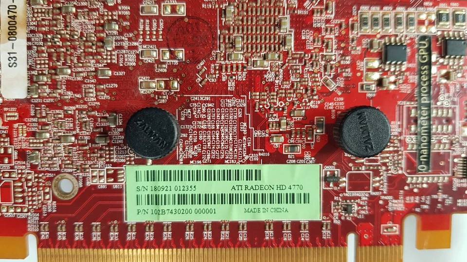 ATI Radeon HD 4770 PCIe 512MB DDR5 S-video DVI Model: B743 - PC sticker - Image 3 of 4