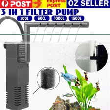 ECO 4 in 1 Fish Tank Aquarium Submersible Water Power Filter Pump 300-1500L/H AU