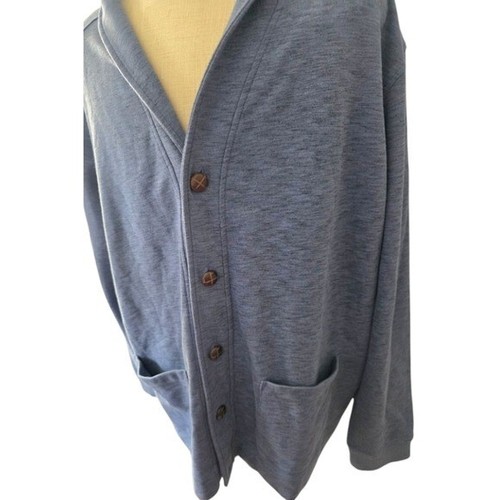 Duluth Trading Company Men's Blue Cardigan Knit Jacket Lightweight Size 3X Big - Picture 3 of 4