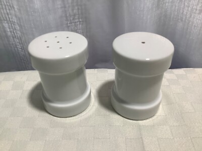Arzberg White Cult Salt 7 Hole & Pepper 1 Hole 2 1/2  Tall Shaker Set