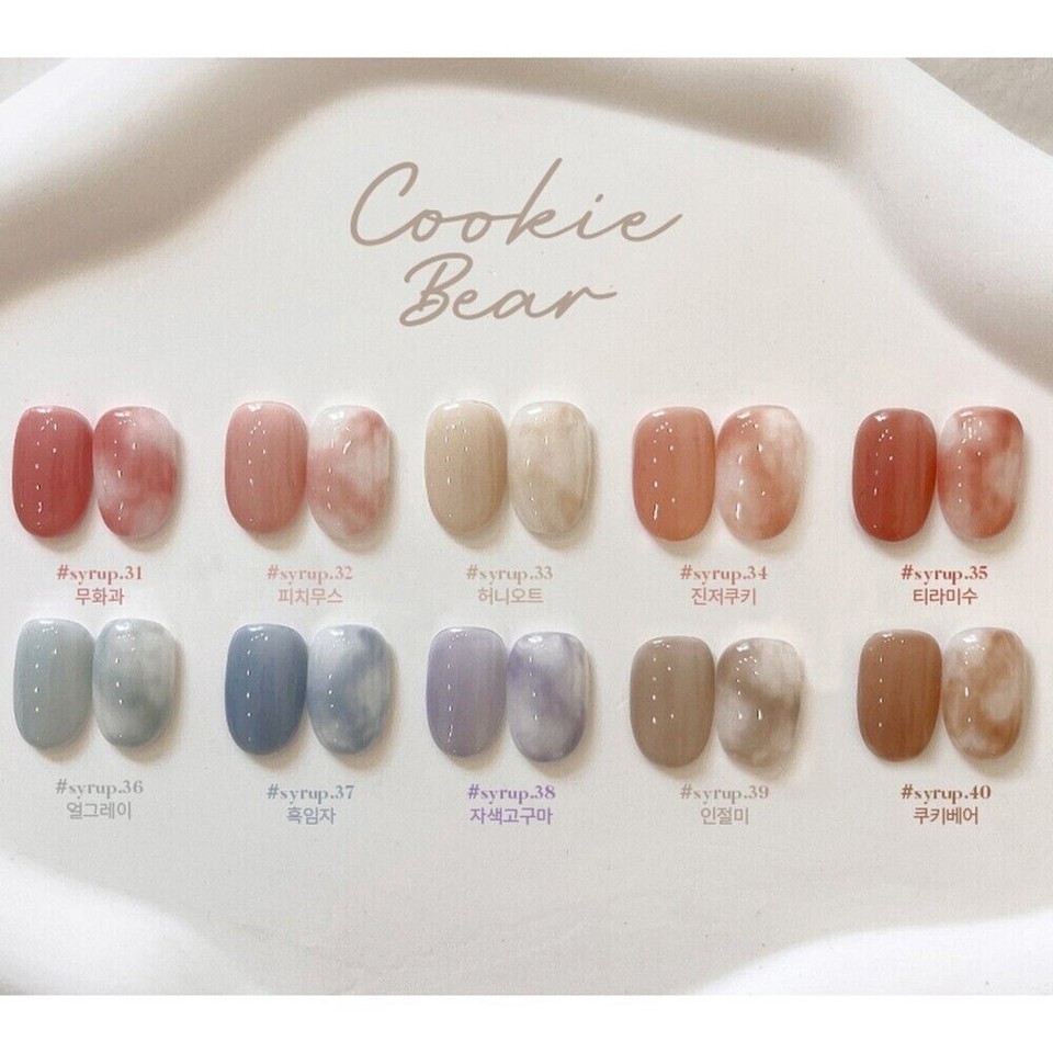 Vernis Semi-permanent Mostive CheongMyeong Syrup - Coffret 6 Couleurs, 12g Chacune - K-Beauty