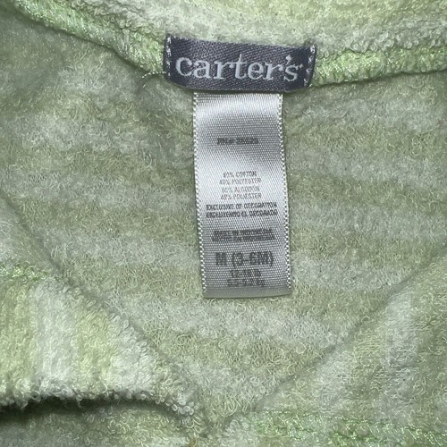 Baby Boy Clothes Carter's 3-6 Month Terry Cloth Green Duck Footed Outfit - Picture 3 of 5