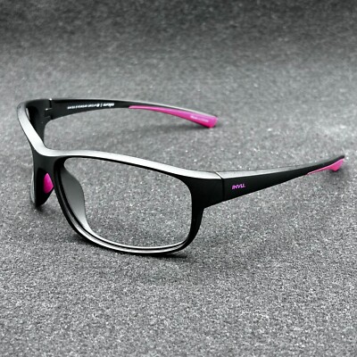 INVU 218 Europa Sunglasses/Eyeglasses **FRAME ONLY** Black/Pink 64-17-125 EUC