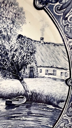 Vintage BOCH Belgium DELFTS Wall Plate for Royal Sphinx FREE USA SHIPPING! - Picture 3 of 11