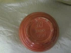 Bauer pottery ceramic big MIXING BOWL orange 18 USA kitchen prop old world