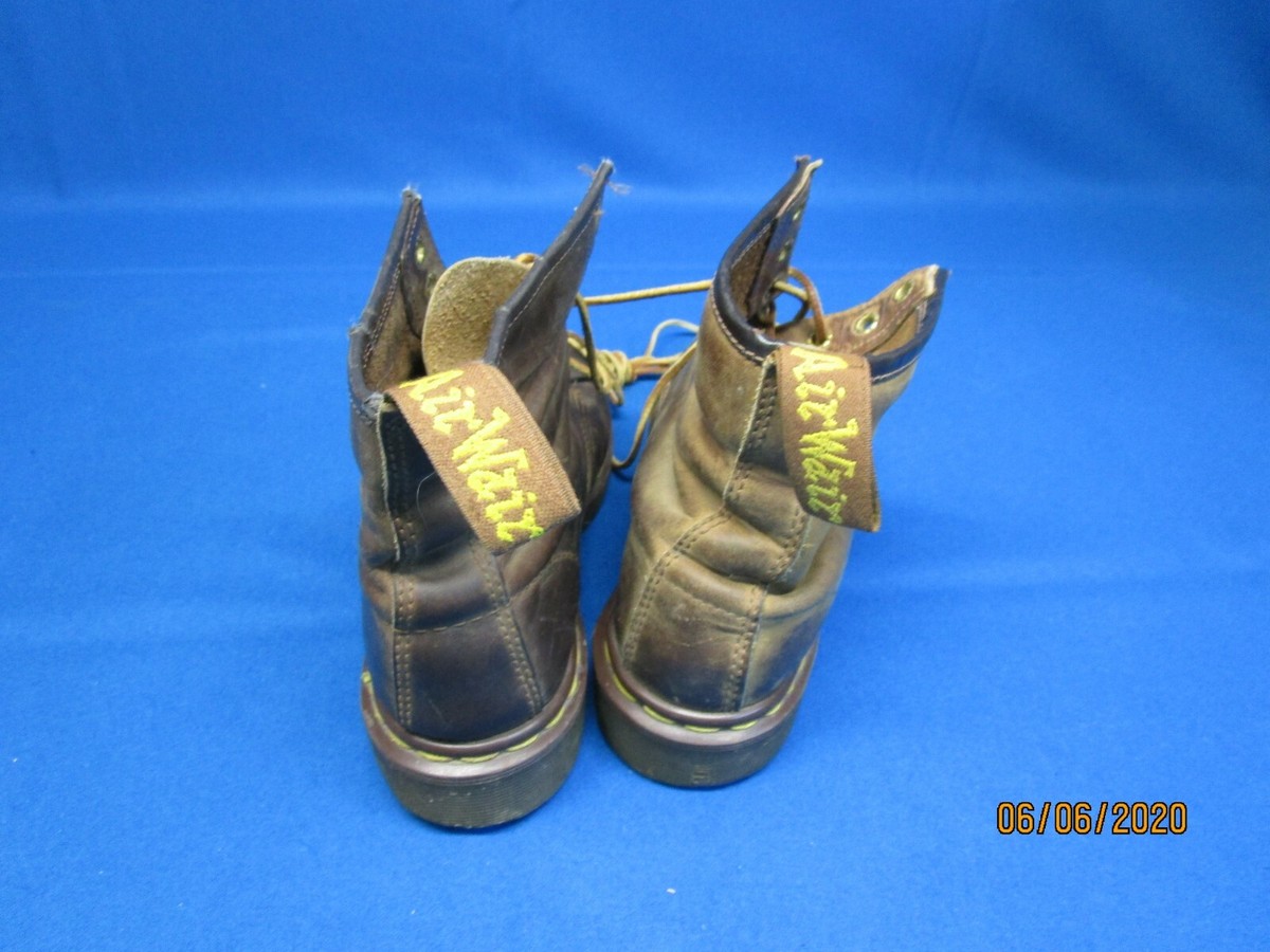 靴 Dr. Air marteen 8 hole Vintage 1990's Dr. Martens Air Wair Brown Leather eight Eye Boots