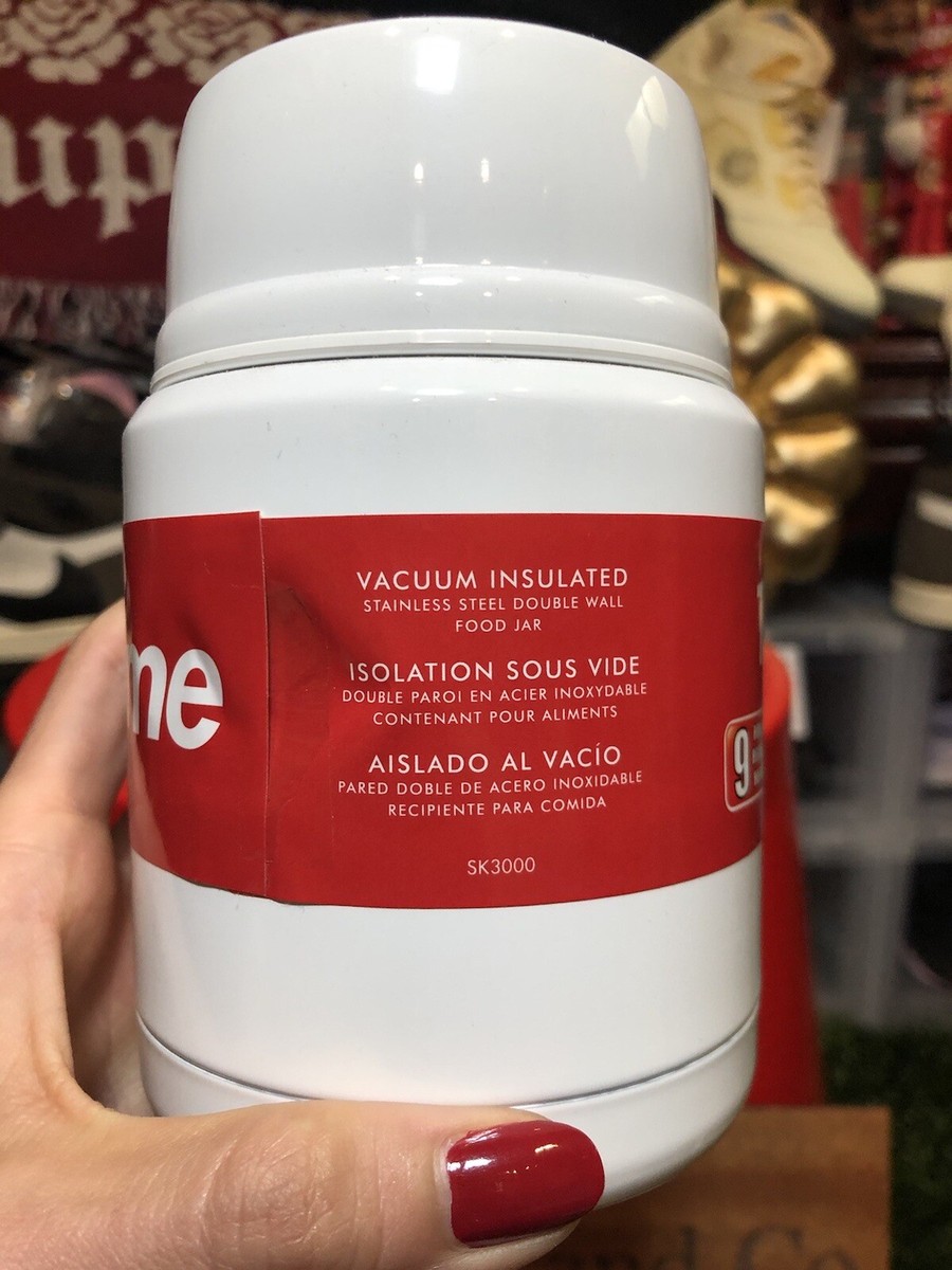 Supreme Thermos Stainless King Food Jar and Spoon White | eBay