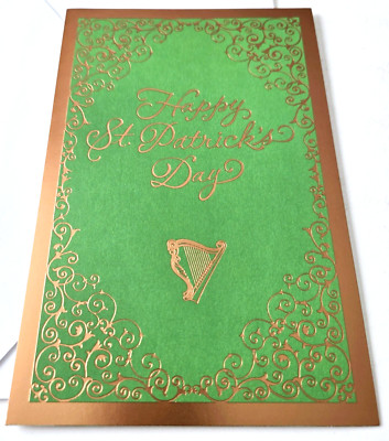 Vintage Greeting Card St. Patrick's Day May Luck Walk Beside You