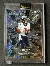 CJ Stroud 2023 Wild Card Alumination Comix #’d 7/15 Black Mojo Number Match