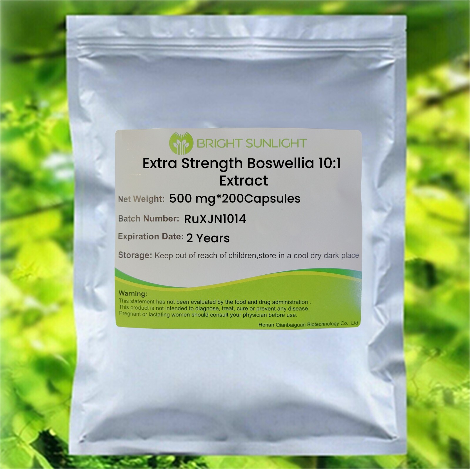 Extra Strength Boswellia 10:1 Extract, 5000 mg*200 Capsules ，Vegan