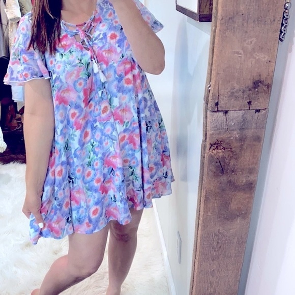Show Me Your Mumu Kylie lace up dress floral size medium | eBay