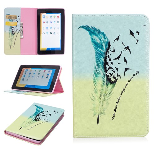 PU Leather Folio Case Cover Wallet Stand for Amazon Kindle Fire 7 5th Gen 2015 - Picture 8 of 35