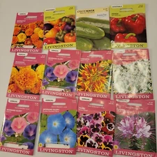 12 Pack Of Vegetable And Perennial Seed