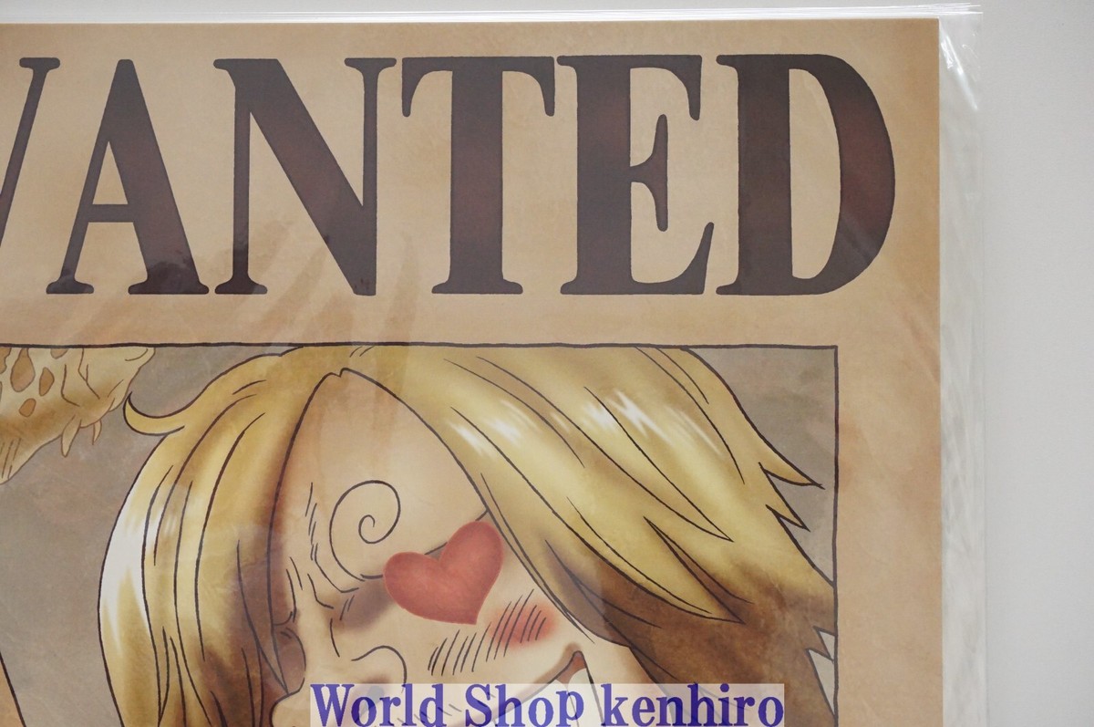One Piece Wanted Poster Sanji & Latest News Official Mugiwara