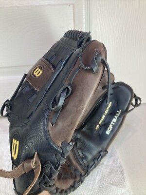 Gant De Softball Wilson A2477 Elite 13 Pouces - Cuir Marron Et Noir - Main Droite