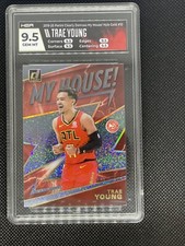 TRAE YOUNG 2019-20 CLEARLY DONRUSS MY HOUSE HOLO GOLD SPARKLE SSP HGA 9.5 Read