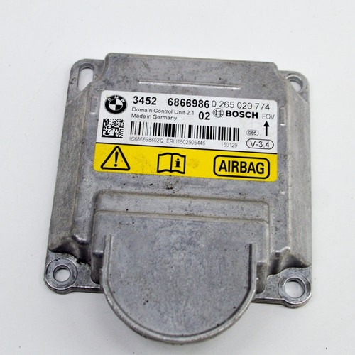 BMW 5 F10 518d SRS ECU Steuergerät 0265020774 6866986 110kw 2014 keine Crashdaten