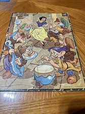 Vintage 1950 Walt Disney Productions Toy Puzzle Snow White and the Seven Dwarfs