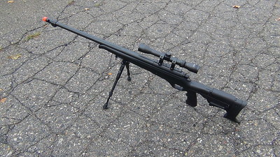 Well MB11D Full Metal Bolt Action Airsoft Sniper w/ Scope and Bipod