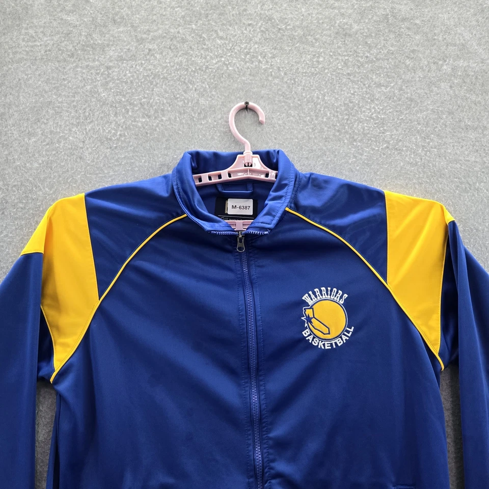 VINTAGE Golden State Warriors Men Jacket M Blue G-III Sports By Carl Banks Track - Image 4 of 4