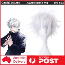 Anime Jujutsu Kaisen Gojo Satoru Cosplay Wig Short Silver Grey Party Wigs
