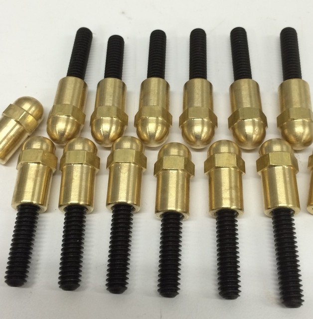 20 OLDS BRASS ACORN VALVE COVER BOLT SET OLDSMOBILE 350 BOLTS KIT MINI