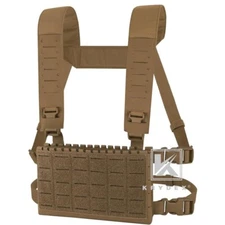 KRYDEX MK5 Micro Fight Chest Rig Chassis Tactical Lasercut MOLLE H Harness Coyot