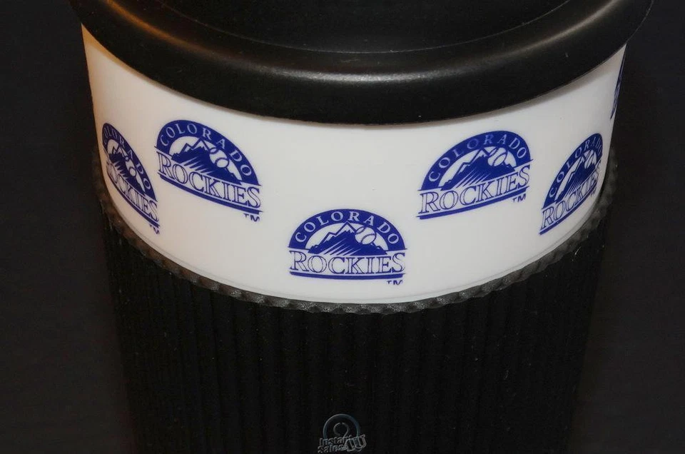 MLB Colorado Rockies 16 OZ vaso de plástico taza de viaje caliente/frío taza de café tapa Foto 3 de 3