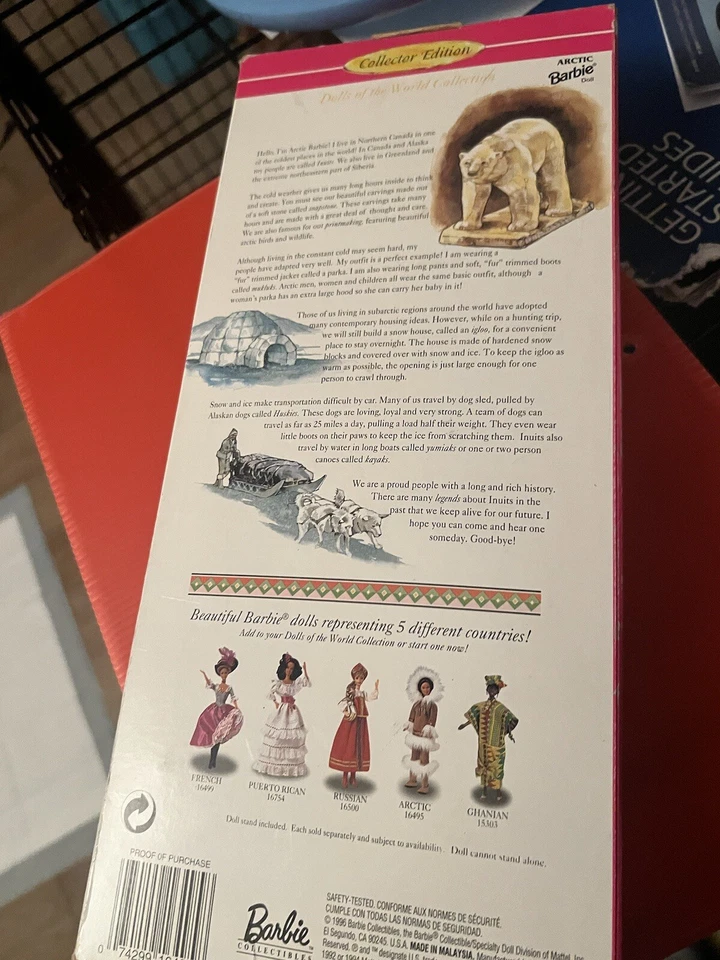 Muñecas Barbie Árticas Mattel Colección Del Mundo Edición Especial 1996 De Colección Foto 2 de 2
