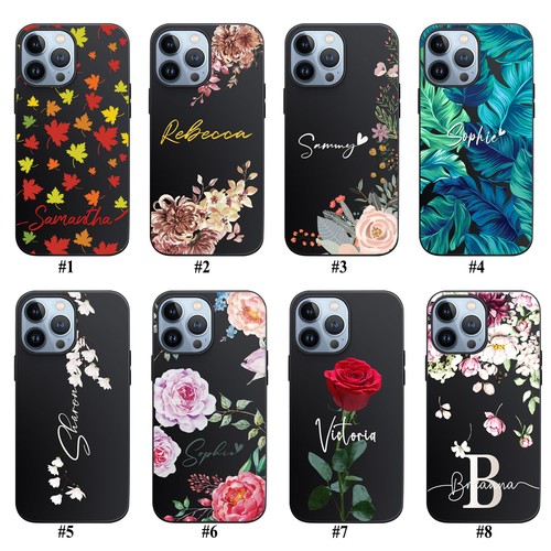 Pretty Flower Case For iPhone 16 Pro Max 15 14 13 12 11 Personalised Phone Cover - Picture 2 of 48
