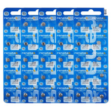 Renata 319 SR527SW 1.55V Silver Oxide Watch 50 Batteries - Made in Switzerland