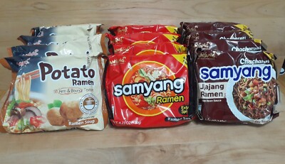 4pk:  SAMYANG Chacharoni Jjajang Ramen Instant Noodle Black Bean Potato X-Spicy 