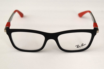 Ray-Ban Small Junior Black Red Silver Optical RB1549 3652 48-16-125 Eyeglasses A