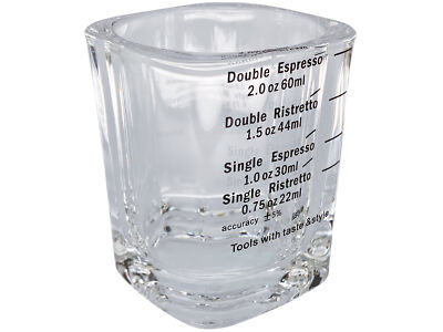 scarlet espresso Shotglas »scala perfetta« Espressoglas 60 ml Skala zum Abmessen