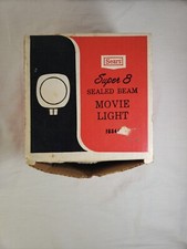 Vintage Sears Super 8 Sealed Beam Movie Light Model 8846 Box Book Works Perfect