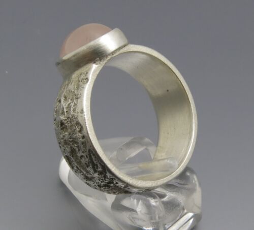 REIF-DESIGN - MONDSTEIN RING - UNIKAT AUS EIGENER GOLDSCHMIEDE - 999 FEINSILBER - Bild 4 von 5