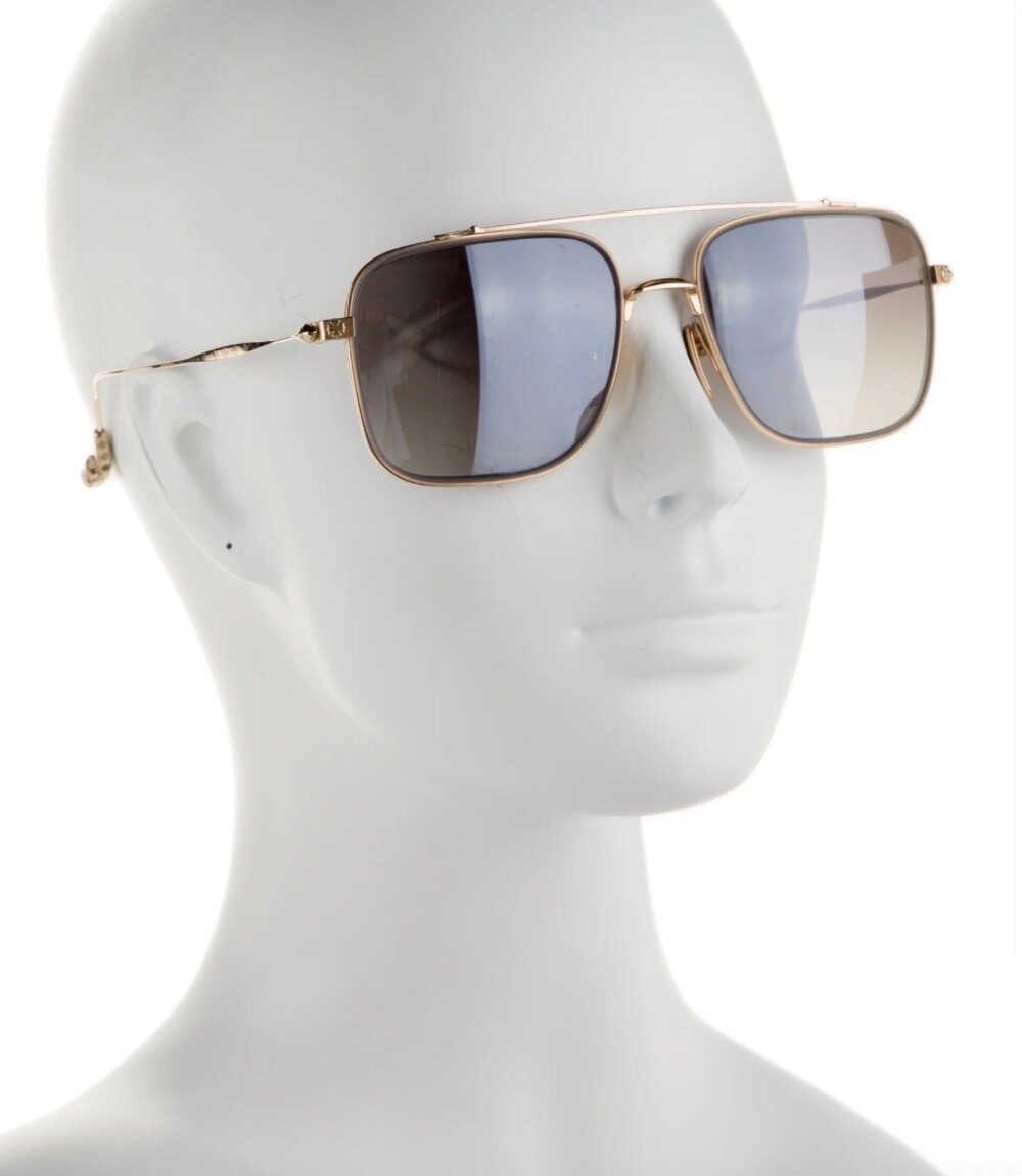 Chrome Hearts Men's Sunglasses BONE PRONE III Gold Black