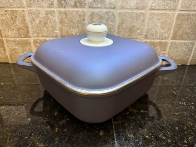 Essen Cast Iron Blue Casserole Baking Pan Argentina 11 in Square Dutch Oven Cook