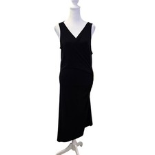 Michael Michael Kors Jersey Size Zip Asymmetrical Midi Dress Size Large