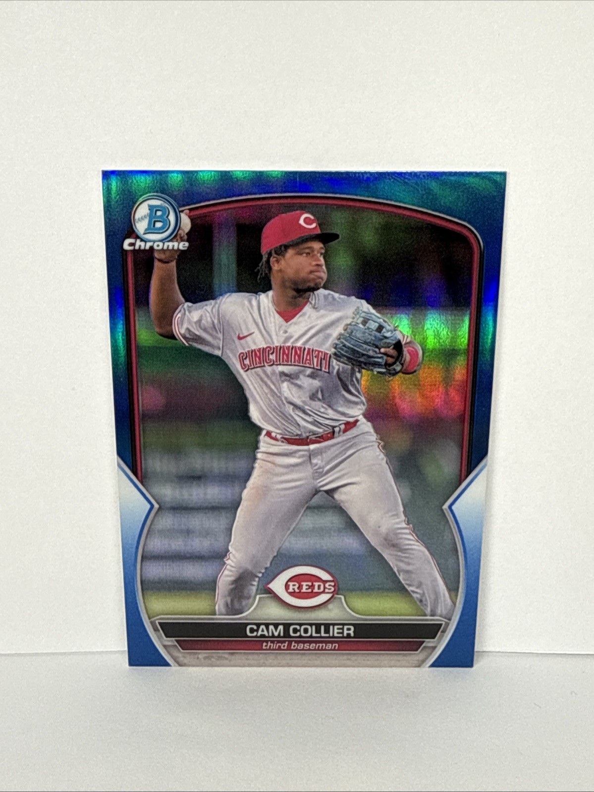 Can Collier 2023 Bowman Chrome Blue Refractor /150 Cincinnati Reds #BCP-239