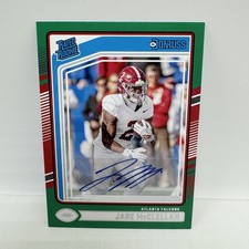 2024 Panini Donruss Jase McClellan Rated Rookie Autograph Green RC #375