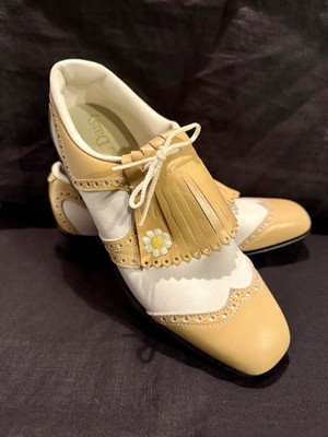RARE- Vintage ROYAL DAISY Golf Shoes Women's Size 8.5 NWOB Retro 1960s-70s