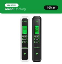 VIVOSUN Digital pH Tester Pen EC/Temp/TDS Meter Kits High Accuracy UL Certified