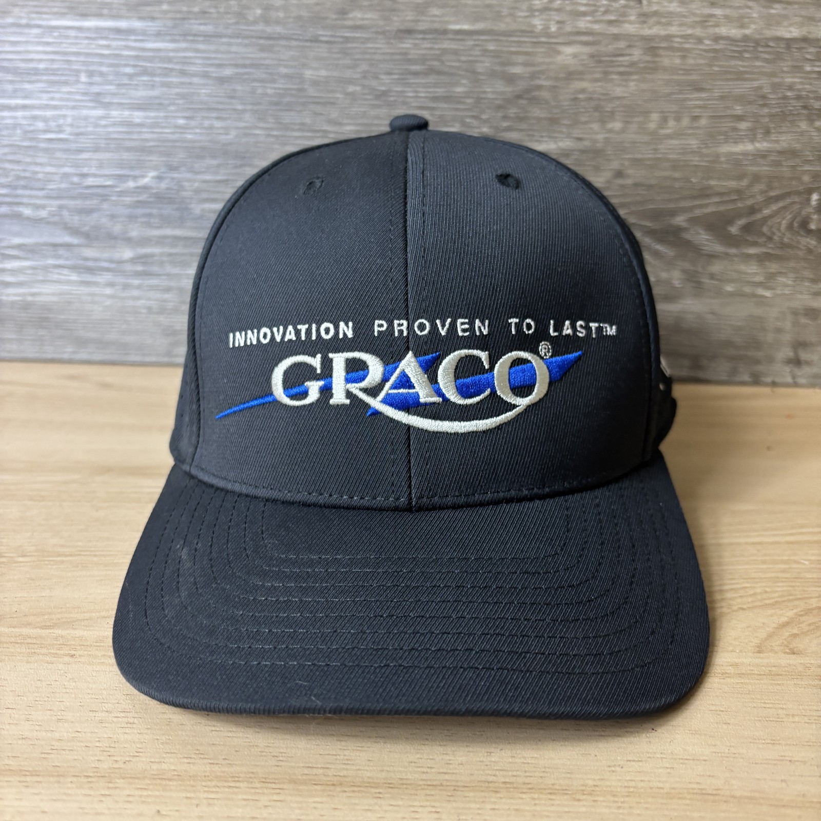 Graco Hat Cap Snap Back Black Mesh Embroidered Lo… - image 1