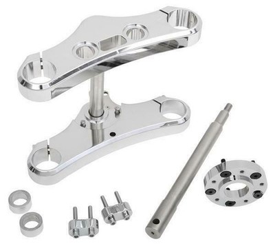 Accutronix 49Mm Wide-Glide Umbaukits - 5 Grad Rake - Chrom Motorrad