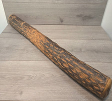 Large Handmade Wooden Rain Stick Cactus Instrument Tribal Decor 31 Inch Vintage