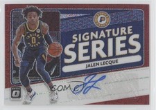 2020-21 Donruss Optic Signature Series Choice Red Prizm Jalen Lecque Auto 3m8