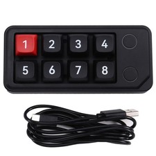 8-Tey--Accessori da Gioco per Tastiera per Computer, Console di Gioco Black 815b V9A28241