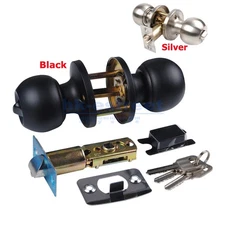 Door Knob with Lock & Key, Keyed Entry Door Knob, Exterior and Interior Door
